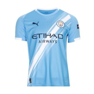 Camiseta azul y blanca