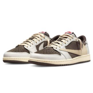 Tenis TS carmelitas y blancos